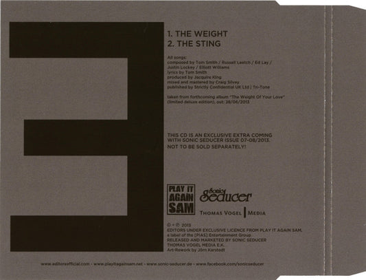 Editors : The Weight (Minimax, EP)