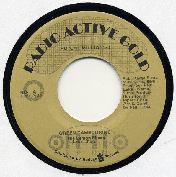 The Lemon Pipers : Green Tambourine / No Help From Me (7", Single, Mono, RE)