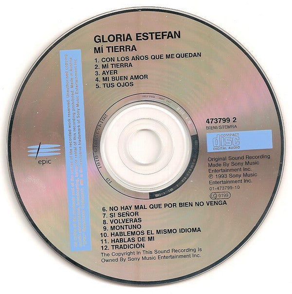 Gloria Estefan : Mi Tierra (CD, Album, RE)
