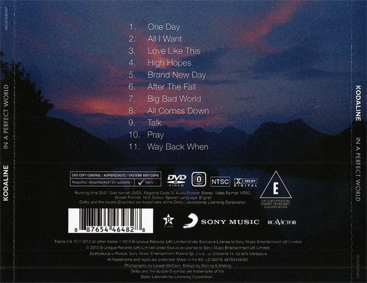 Kodaline : In A Perfect World (CD, Album + DVD-V, Copy Prot., NTSC, Reg + Dlx)