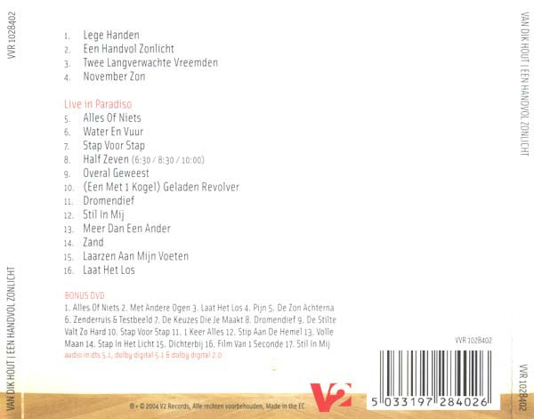 Van Dik Hout : Een Handvol Zonlicht (CD + DVD)
