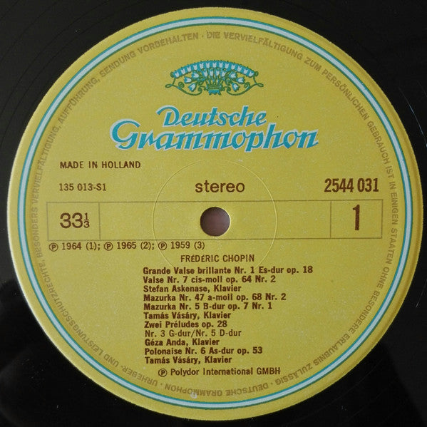 Frédéric Chopin : Chopin Festival (LP, Comp)