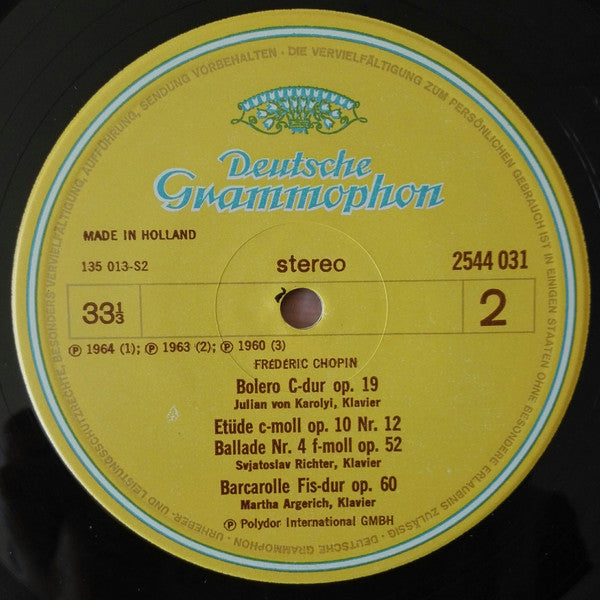Frédéric Chopin : Chopin Festival (LP, Comp)