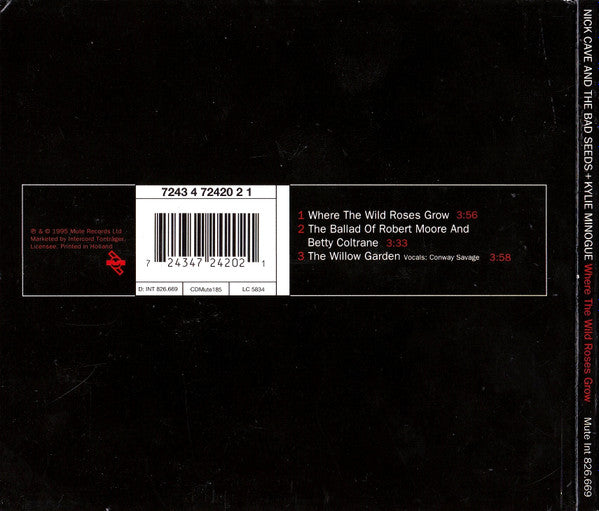 Nick Cave & The Bad Seeds + Kylie Minogue : Where The Wild Roses Grow (CD, Single, Dig)