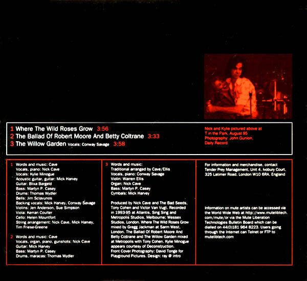 Nick Cave & The Bad Seeds + Kylie Minogue : Where The Wild Roses Grow (CD, Single, Dig)