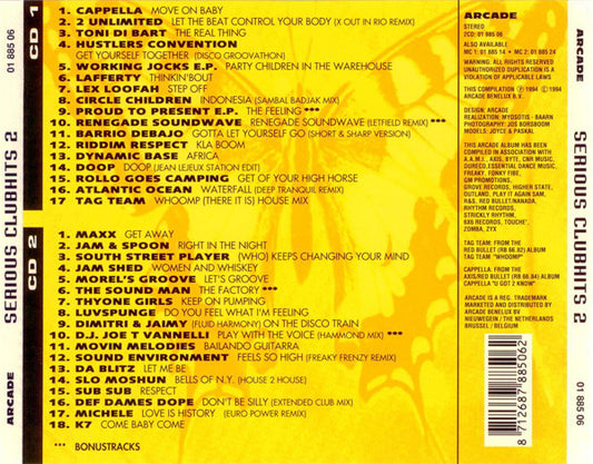 Various : Serious Clubhits 2 (2xCD, Comp)