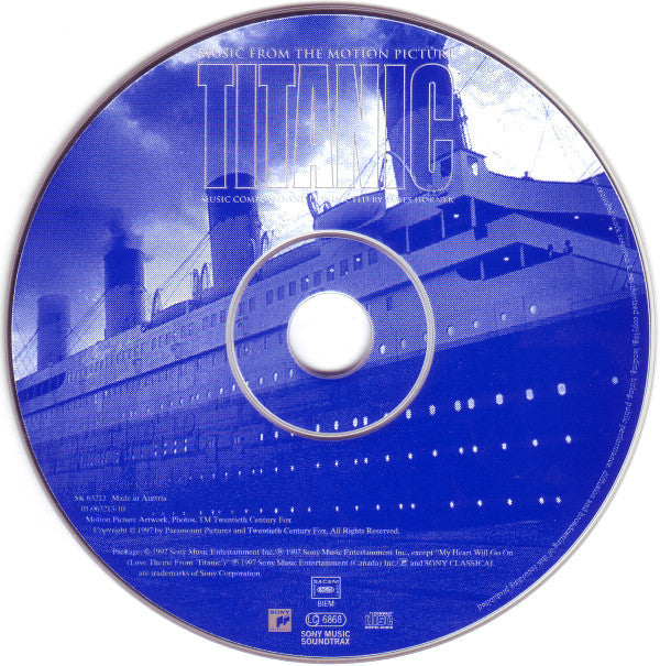 James Horner : Titanic (Music From The Motion Picture) (CD, Album)