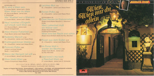 James Last : Wien, Wien Nur Du Allein (CD, Comp)