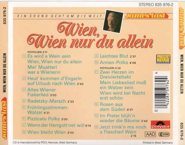 James Last : Wien, Wien Nur Du Allein (CD, Comp)