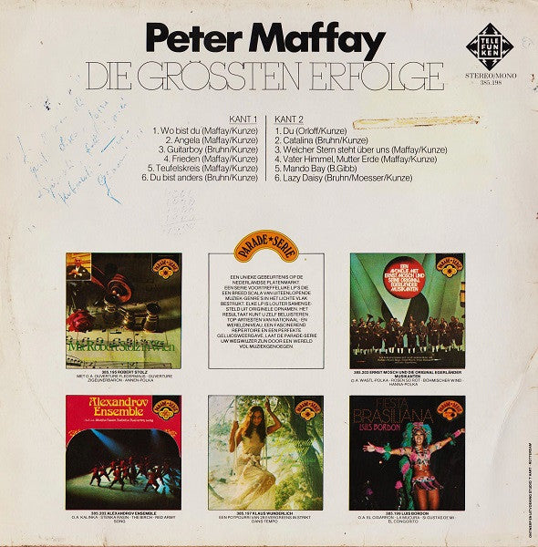 Peter Maffay : Die Grössten Erfolge (LP, Comp)