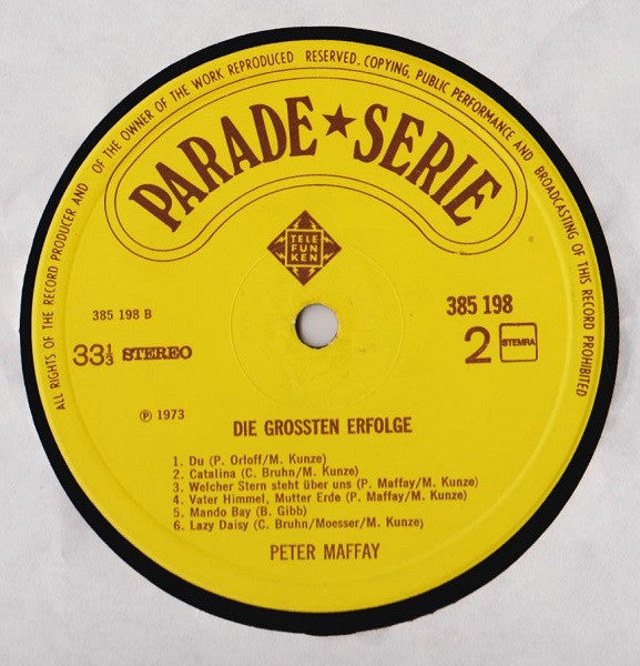 Peter Maffay : Die Grössten Erfolge (LP, Comp)
