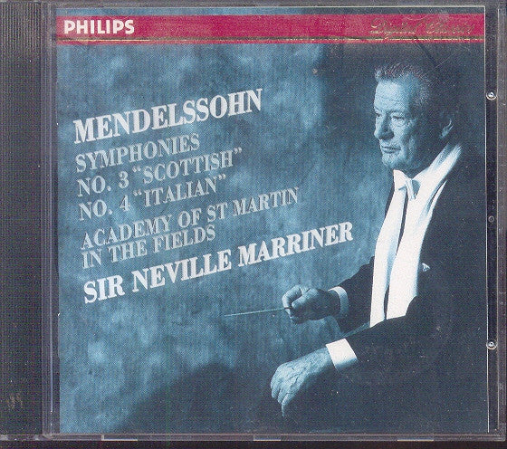 Felix Mendelssohn-Bartholdy, Sir Neville Marriner, The Academy Of St. Martin-in-the-Fields : Symphony No.3 Scottish / Symphony No.4 Italian (CD, Album)