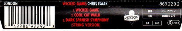 Chris Isaak : Wicked Game (CD, Single)