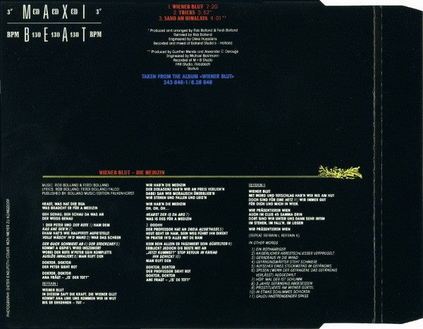 Falco : Wiener Blut (CD, Mini, Maxi)