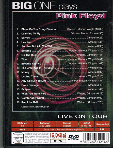 Big One (4) : Big One Plays Pink Floyd (Live On Tour) (DVD-V, PAL, Dol)