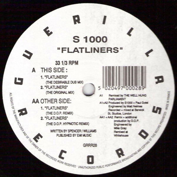 S1000 : Flatliners (12")