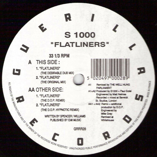 S1000 : Flatliners (12")