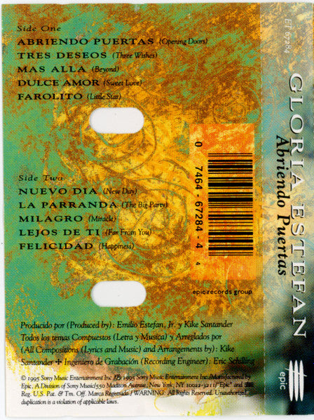 Gloria Estefan : Abriendo Puertas (Cass, Album)