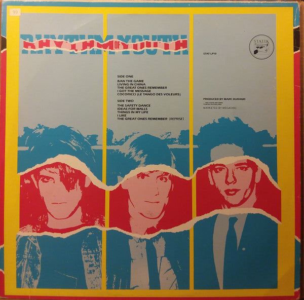 Men Without Hats : Rhythm Of Youth (LP, Album)