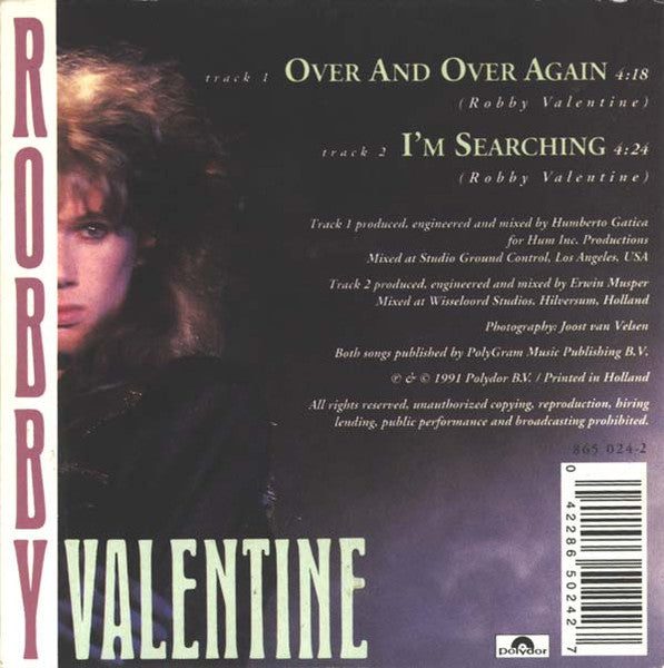 Robby Valentine : Over And Over Again (CD, Single)