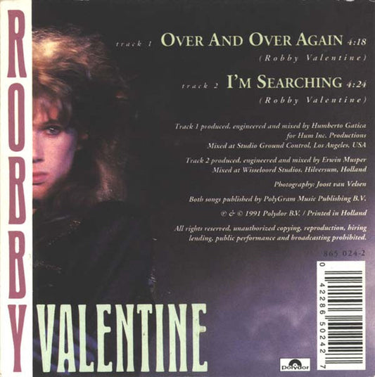 Robby Valentine : Over And Over Again (CD, Single)