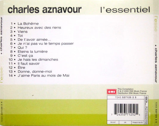 Charles Aznavour : L'Essentiel (CD, Comp)