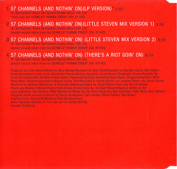 Bruce Springsteen : 57 Channels (And Nothin' On) (CD, Maxi)
