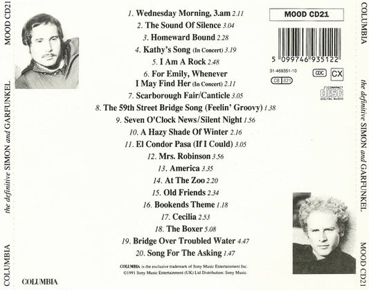 Simon & Garfunkel : The Definitive Simon & Garfunkel (CD, Comp)
