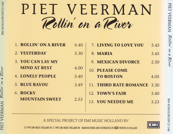 Piet Veerman : Rollin' On A River (CD, Album, RE)