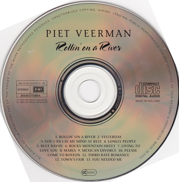 Piet Veerman : Rollin' On A River (CD, Album, RE)