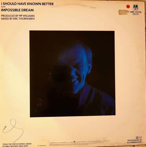 Jim Diamond : I Should Have Known Better (12", Maxi)