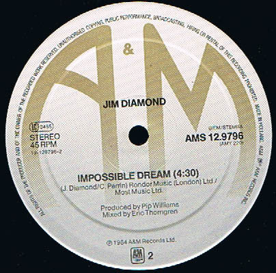 Jim Diamond : I Should Have Known Better (12", Maxi)