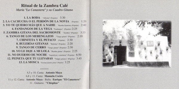 María "La Canastera" Y Su Conjunto : Ritual De La Zambra Calé (CD, RE)
