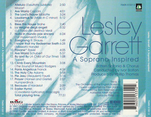 Lesley Garrett : A Soprano Inspired (CD, Album)