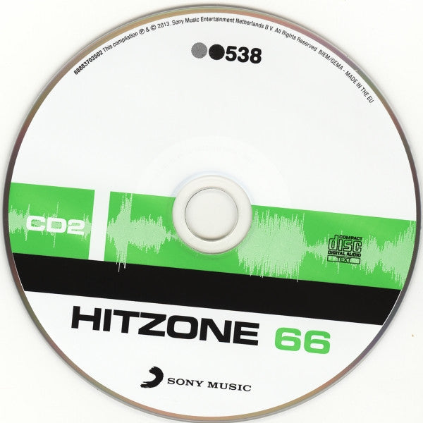 Various : 538 - Hitzone 66 (2xCD, Comp)