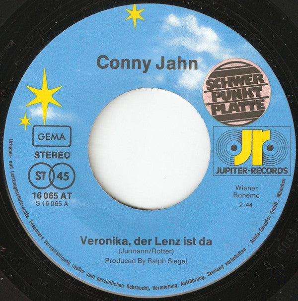 Conny Jahn : Veronika, Der Lenz Ist Da (7", Single)