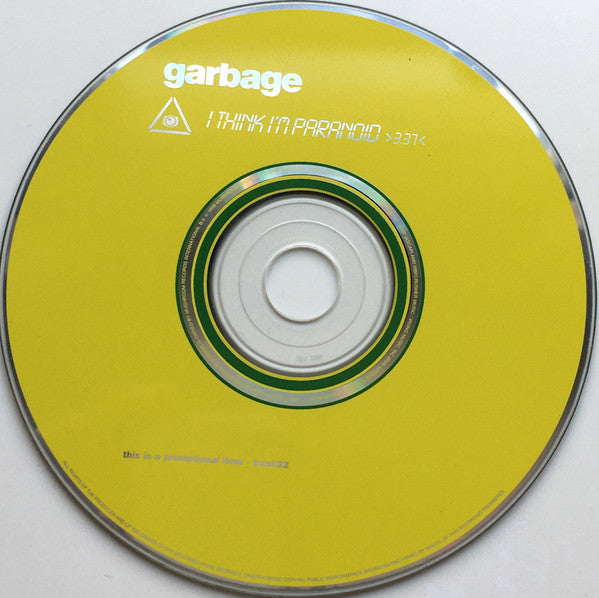 Garbage : I Think I'm Paranoid (CD, Single, Promo)