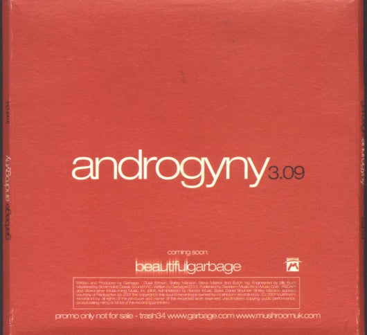 Garbage : Androgyny (CD, Single, Promo)