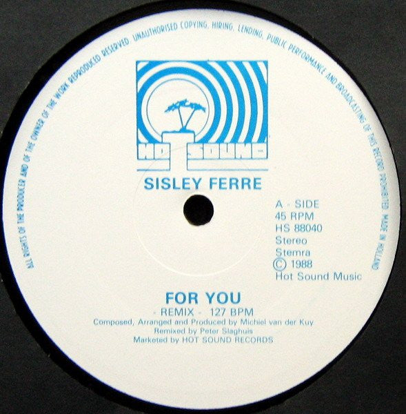 Sisley Ferré : For You (Remix) (12")
