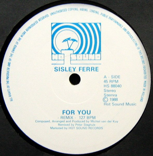 Sisley Ferré : For You (Remix) (12")