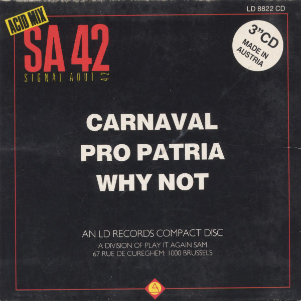Signal Aout 42 : Carnaval (Acid Mix) (CD, Mini)