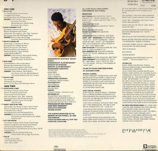 Doc Powell : Love Is Where It's At (LP, Album)