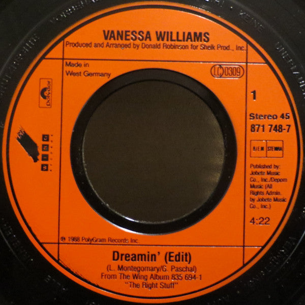 Vanessa Williams : Dreamin' (7", Single)