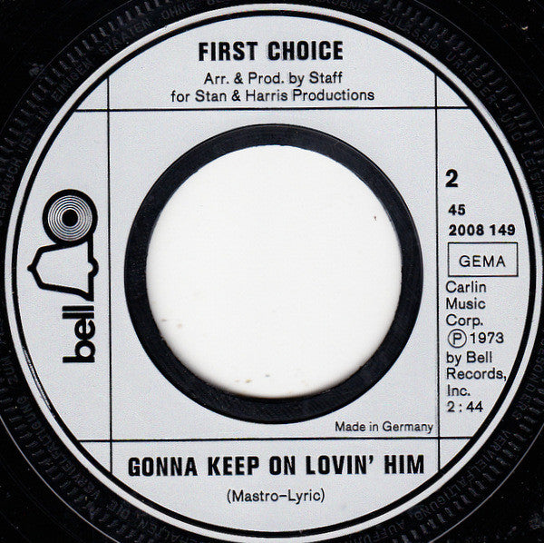 First Choice : Armed And Extremely Dangerous (7", Single)