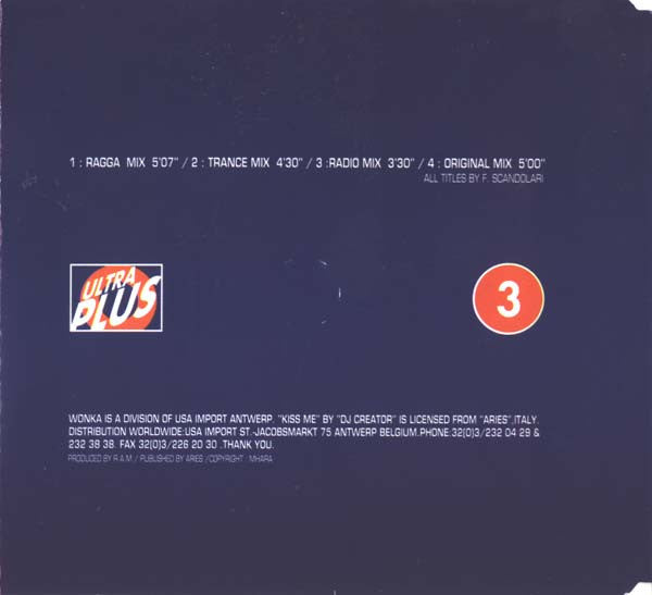 DJ Creator (2) : Kiss Me (CD, Single)