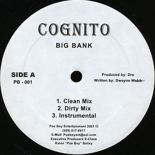 Cognito : Big Bank / Everybody (12")