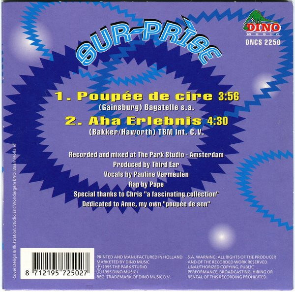 Sur-Prise : Poupée De Cire (CD, Single)