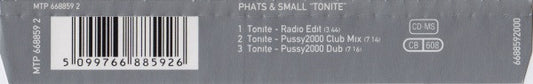 Phats & Small : Tonite (CD, Maxi)