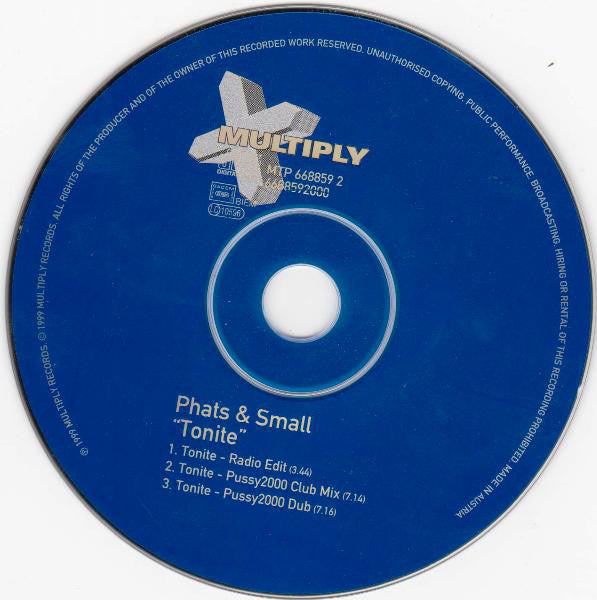 Phats & Small : Tonite (CD, Maxi)