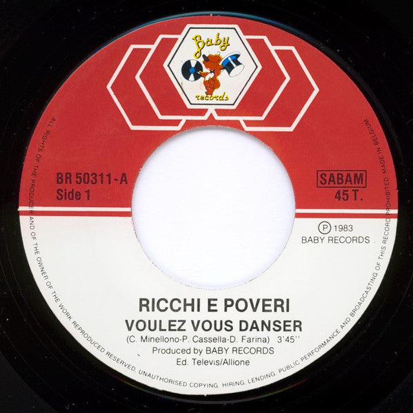 Ricchi E Poveri : Voulez Vous Danser (7", Single)